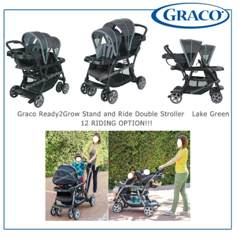Graco Ready2Grow Stand and Ride Double Stroller 2