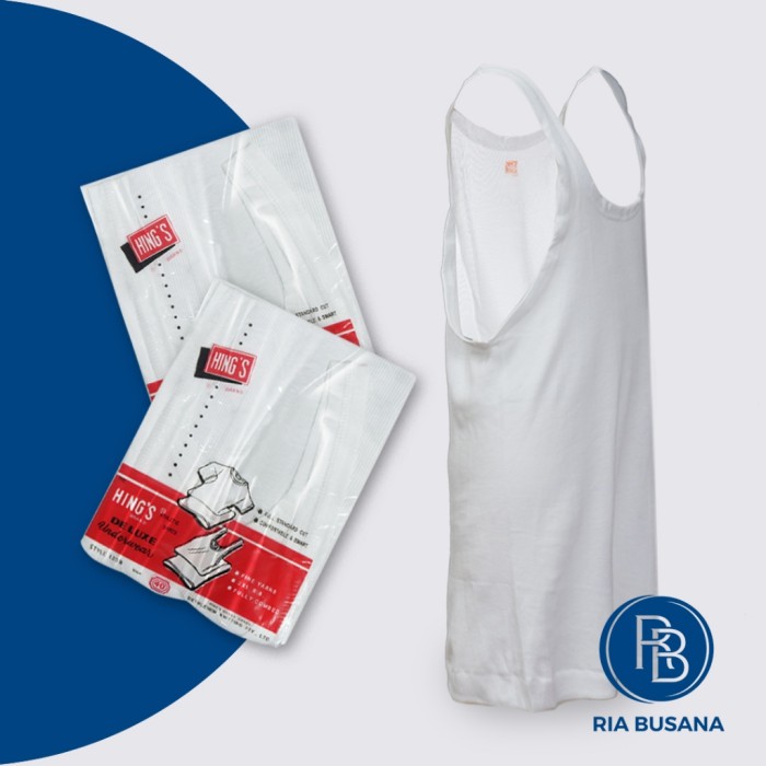  Hings Singlet Dewasa Pria Putih