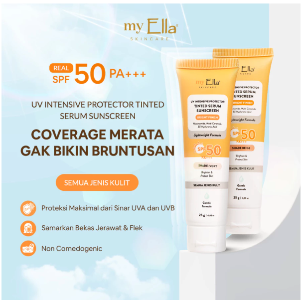 Ella Karunia Estetika Ella Skincare UV Intensive Protector Tinted Serum Sunscreen SPF 50 PA+++