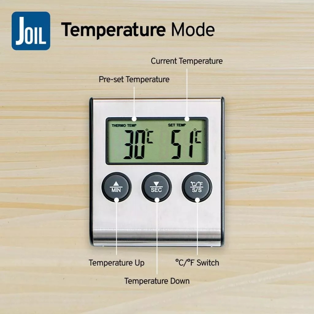Arta Joil Tappa Joil Termometer Oven Masak Digital KT2
