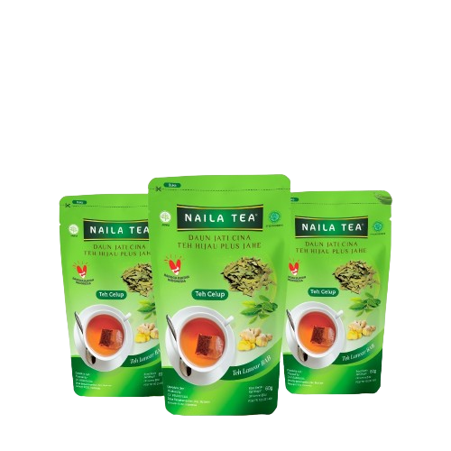 Naila Tea Daun Jati Cina Teh Hijau Plus Jahe  1