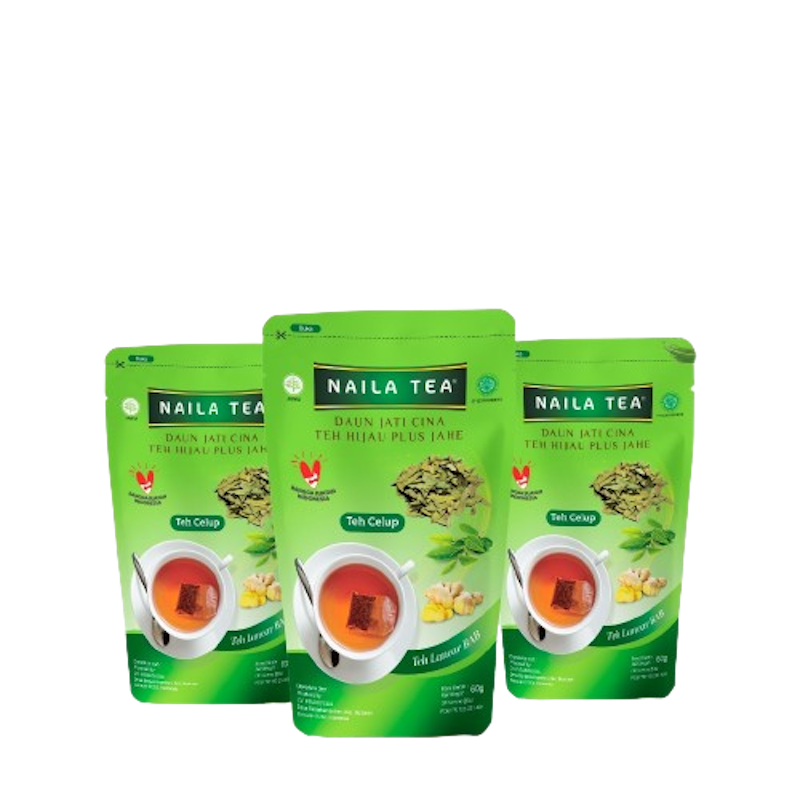 Naila Tea Daun Jati Cina Teh Hijau Plus Jahe 1