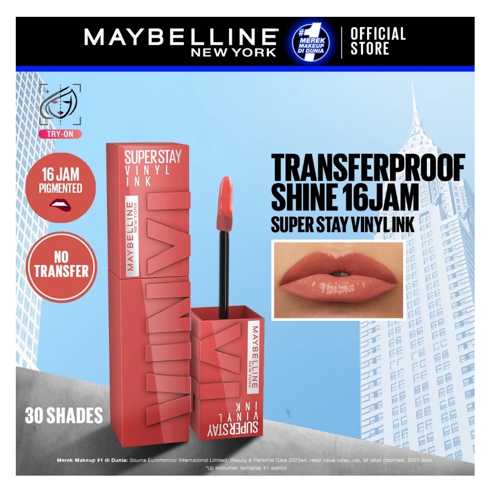 L’Oréal Maybelline New York Superstay Vinyl Ink 65 Saucy