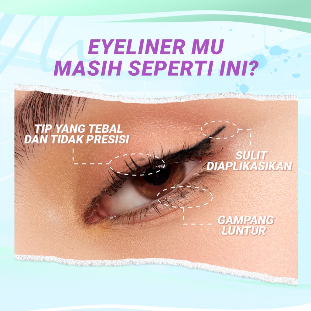 HEBE Beauty Style DAZZLE ME Lock & Wing! Hyper Slim Eyeliner