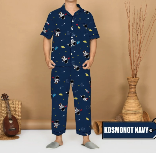  Nyenyak Piyama Pria Motif Karakter