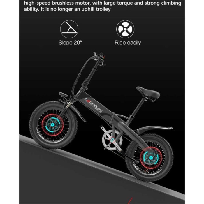 Lankeleisi-bikes Lankeleisi Folding Electric City Bike G660