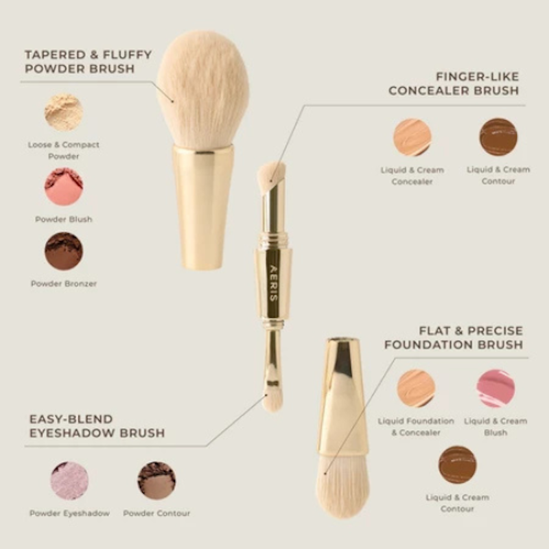 Aeris Beauté The Signature 4-in-1 Brush 4