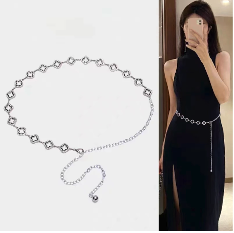 BekeleBOLO 446 Ikat Pinggang Rantai Silver 4