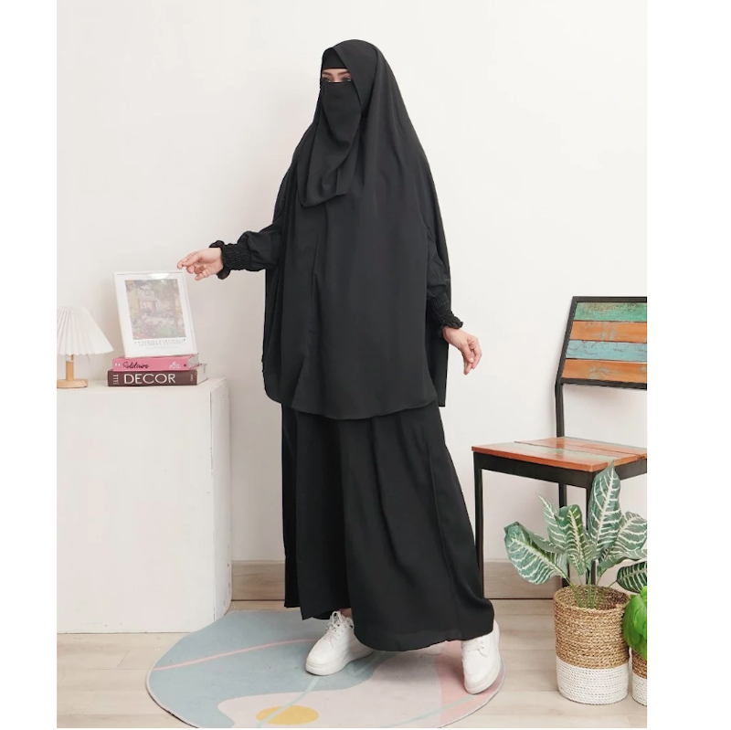Haura Hijab Syari Asiyah Set Gamis 2