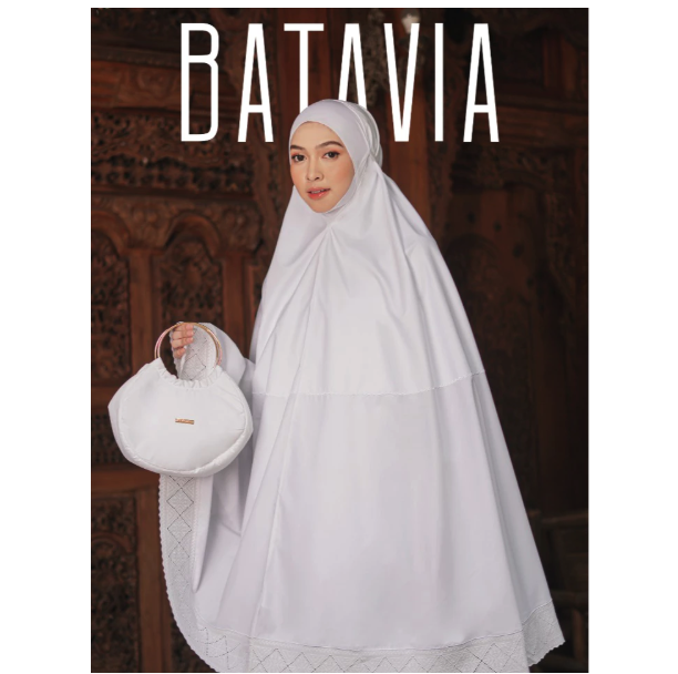 Siti Khadijah Nusantara Siti Khadijah Signature Batavia Mukena Batik Betawi Lace