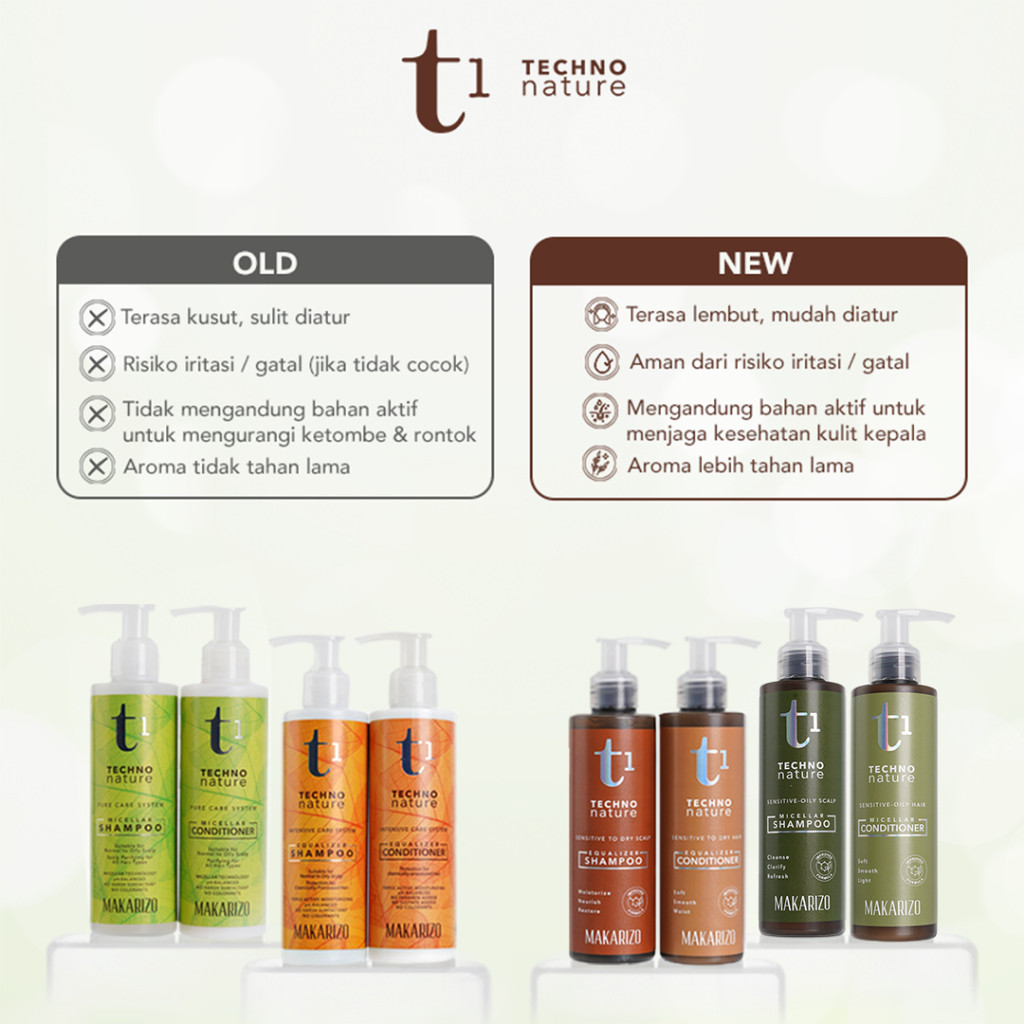 Akasha Wira Internasional Makarizo T1 Techno Nature Equalizer Shampoo