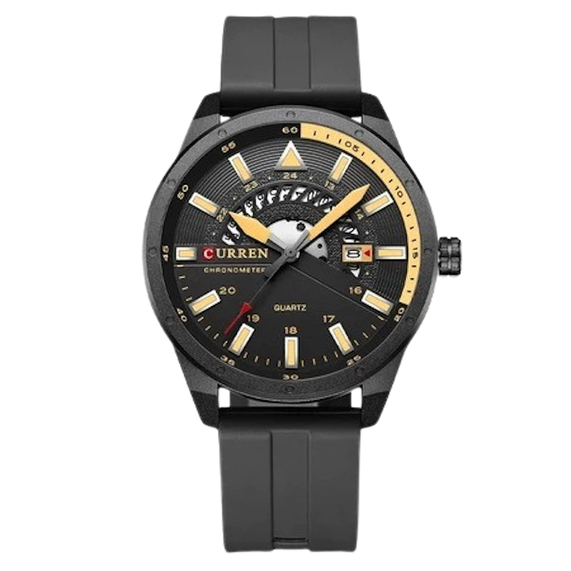 Curren Original Brand Rubber Straps Wrist Watch for Men 1