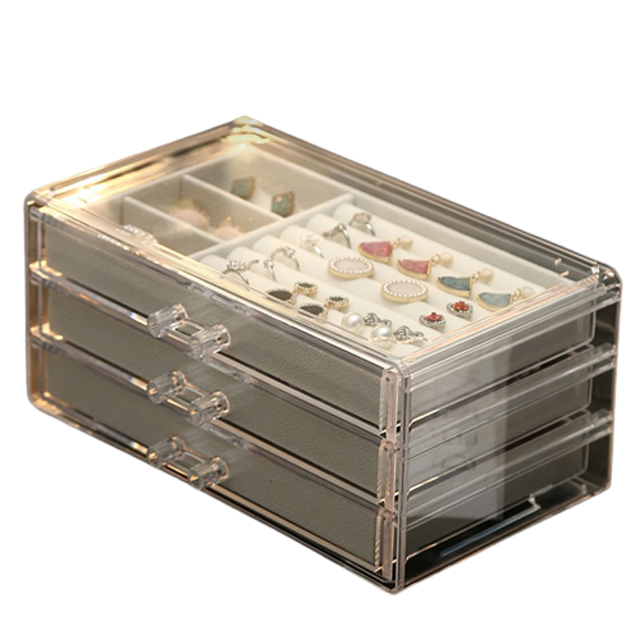 Herbaay Kotak Perhiasan Kotak Tempat Penyimpanan Perhiasan