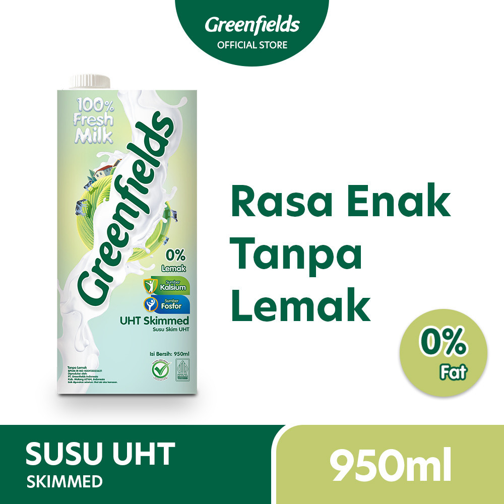 Greenfields UHT Skimmed 950 ml 