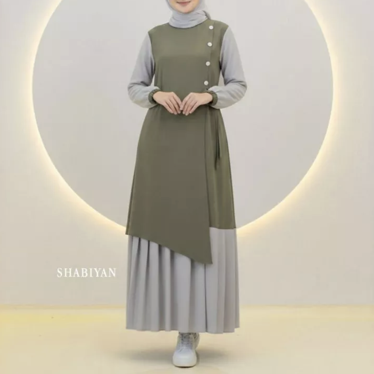  Shabiyan Gamis Wanita Polos 391