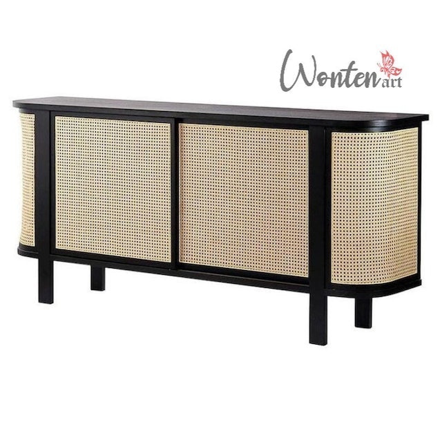 Meja TV Rotan Kayu Jati Victoria