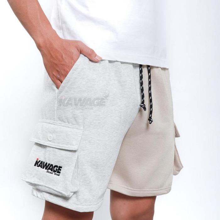 Kawage Street Wear Kawage Celana Pendek Cargo Jumbo Fleece