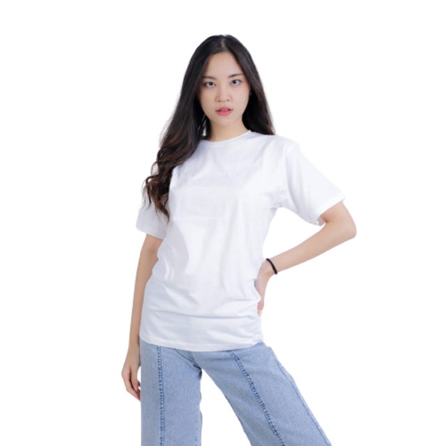 Kaos Polos Putih Cotton Combed 2