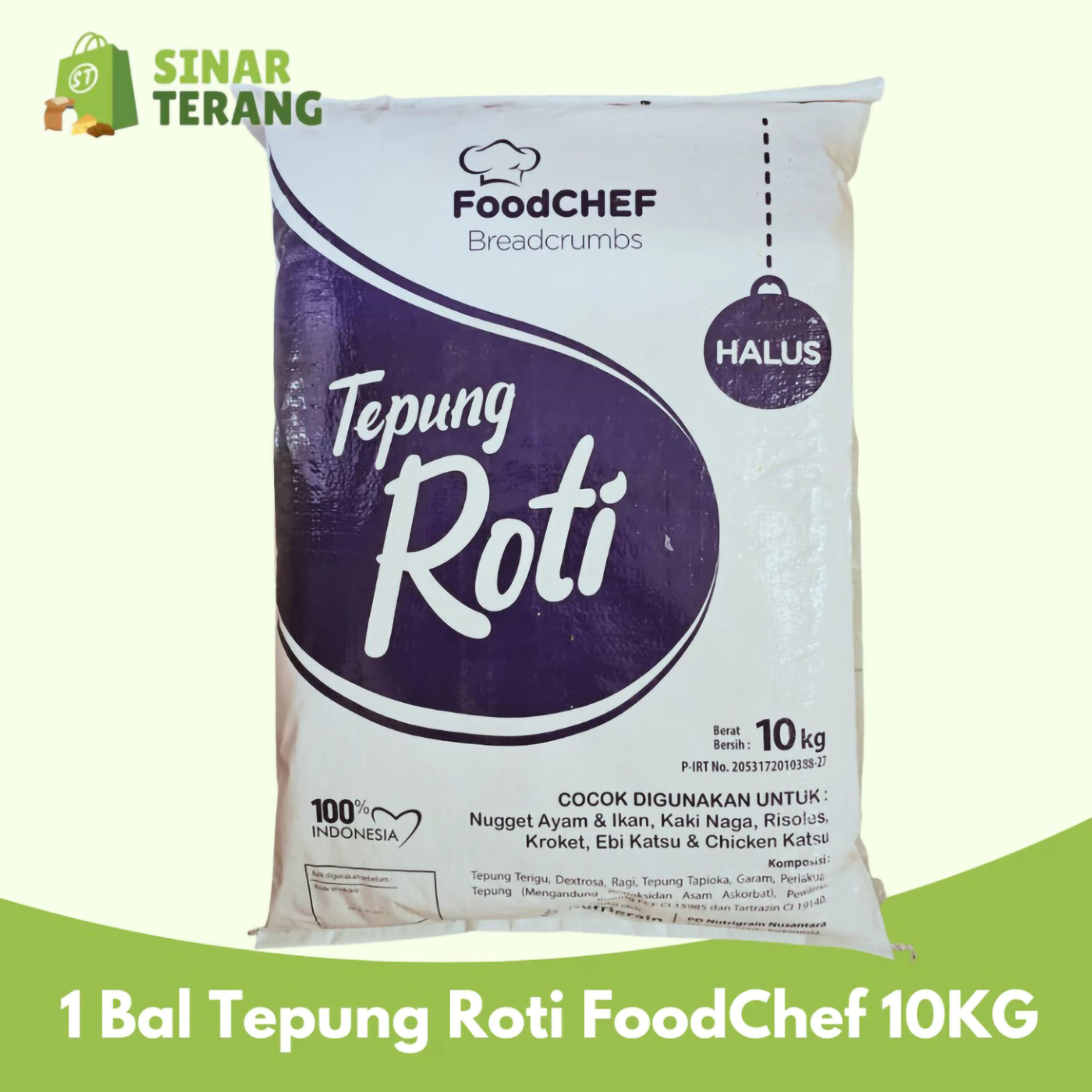 Berkat Anugerah Plasindo FoodCHEF Breadcrumbs Tepung Roti Halus