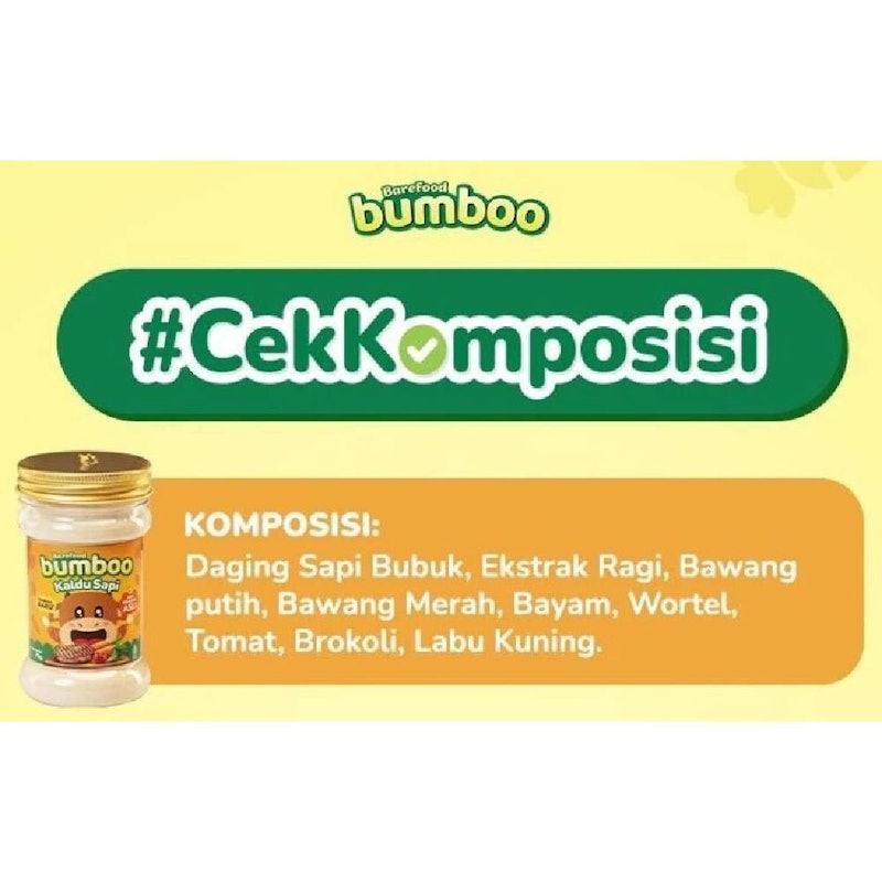 Barefood Bumboo Kaldu Sapi 80 gram 3