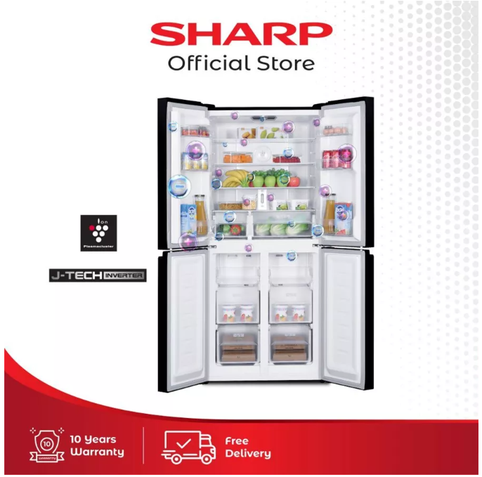 SHARP Electronics SHARP New Queen Series 2021 Refrigerator SJ-IF51PG-BK