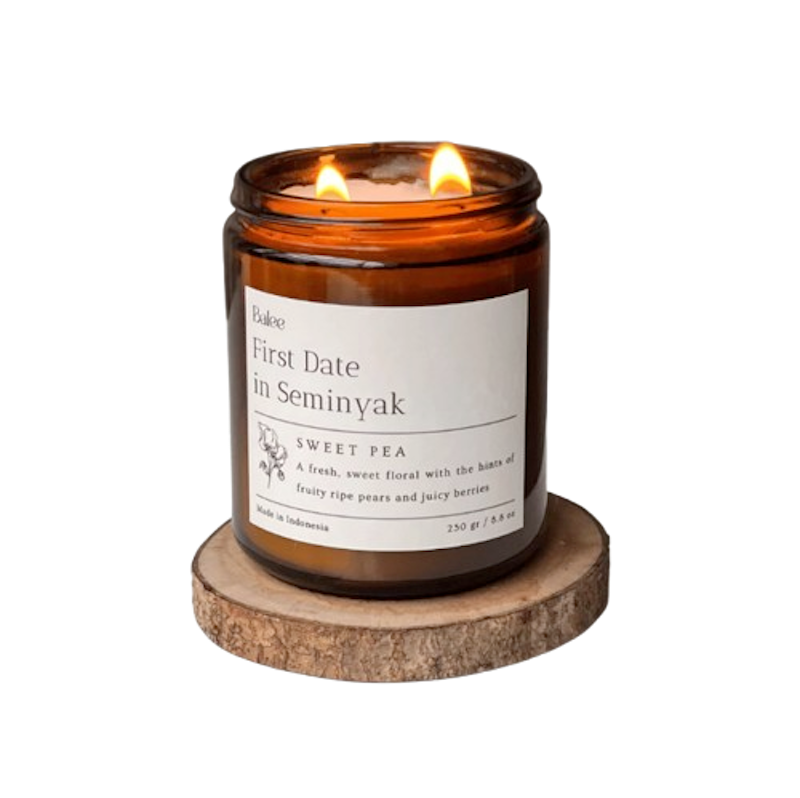 BALEE Sweet Pea First Date in Seminyak Scented Candle 1