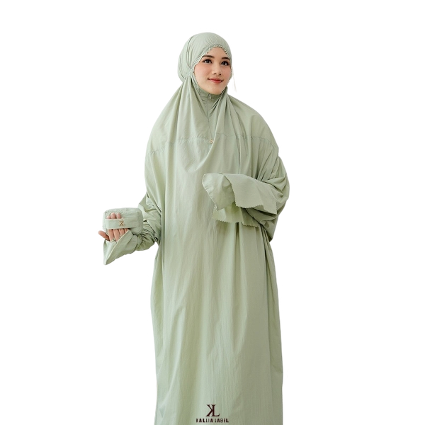 Kallia Label Alora Travel Prayer Set Mukena Mini Travel Abaya