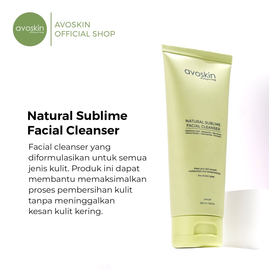 AVO Innovation Technology  Avoskin Gentle Facial Wash Avoskin Natural Sublime Facial Cleanser