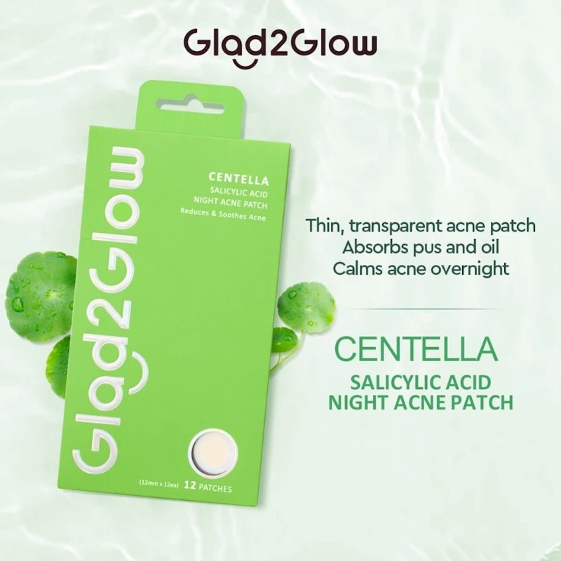 Glad2Glow Centella Salicylic Night Acne Patch 2