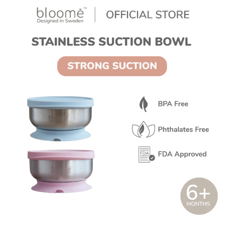 bloomē Stainless Suction Bowl 2