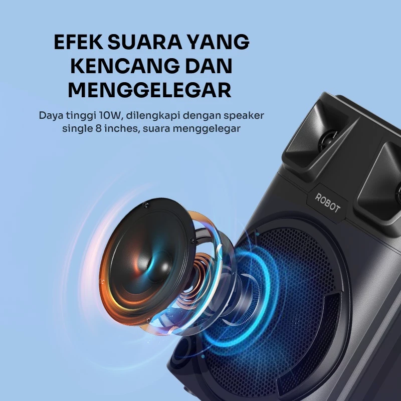 ROBOT Speaker Karaoke Bluetooth 8 Inch 4