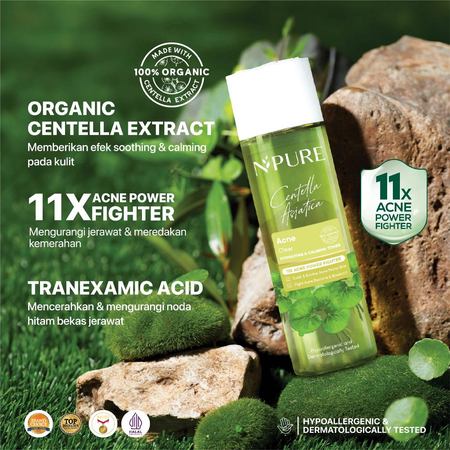 Penta Natural Kosmetindo N'PURE Centella Asiatica Acne Clear Hydrating & Calming Toner