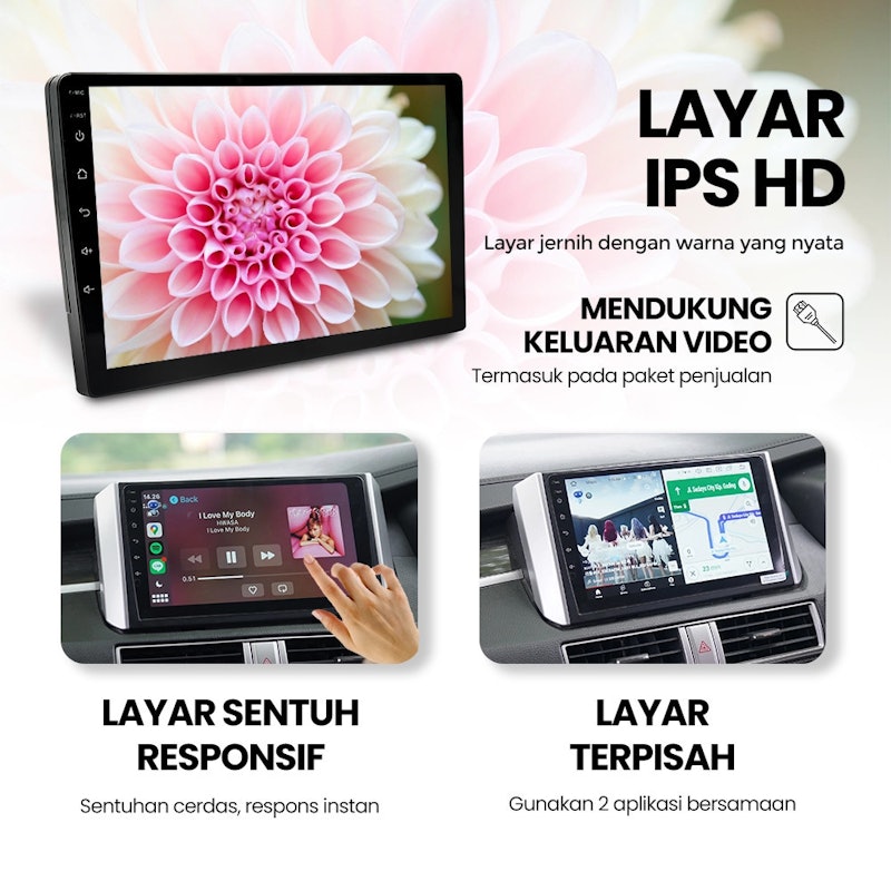 Mobiletech Head Unit Double Din Sigma Lite RAM 2+32 GB 10 Inch 5