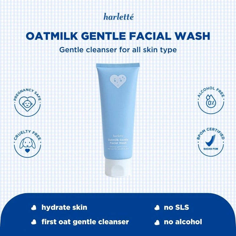 Harletté Oatmilk Gentle Facial Wash 2