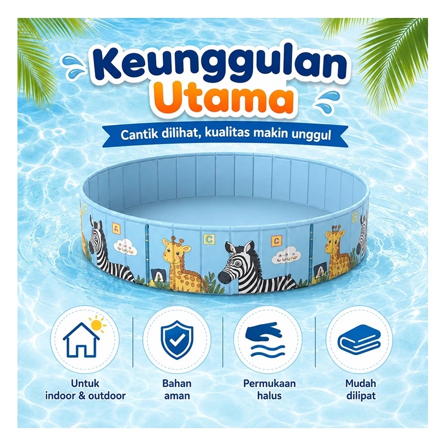 PlayPark Kolam Renang Lipat 2-in-1 160 cm 2