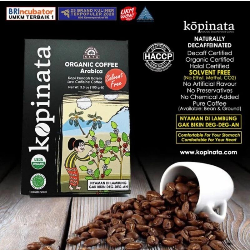 Pabriek Kopi Nata kopinata Organic Coffee Arabica USDA 