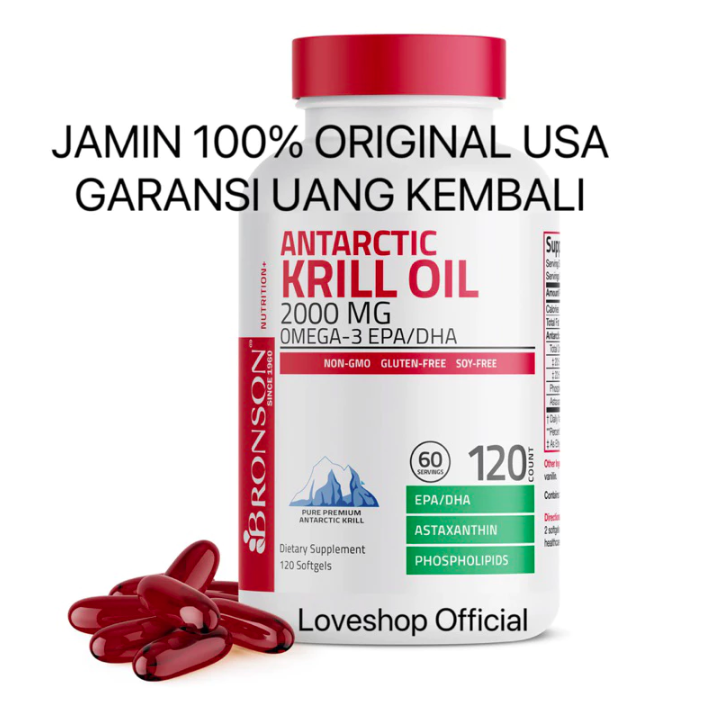 Bronson Natural Products Bronson Antarctic Krill Oil 1000 mg 120 Softgels