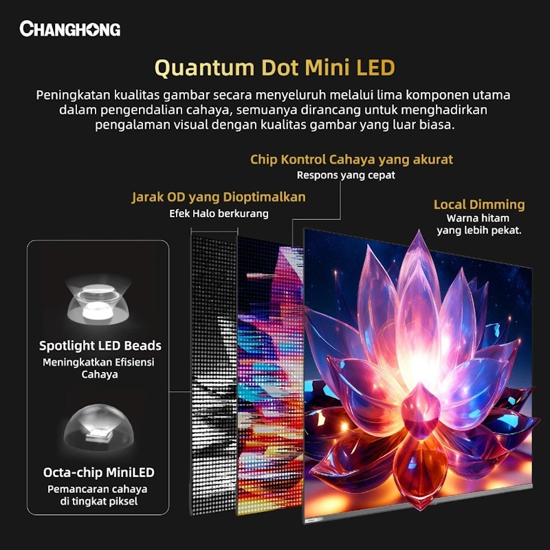 Changhong QD Mini LED TV 4K New Generation M55QN9S1