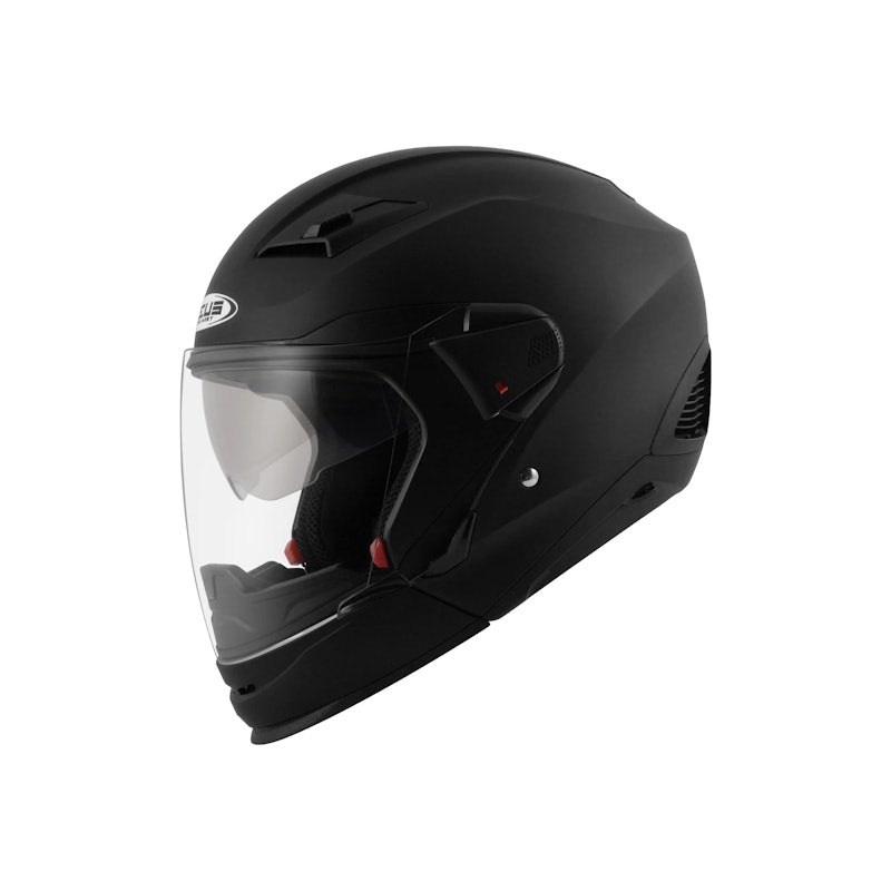 ZEUS MATT BLACK DOFF MODULAR DOUBLE VISOR 1