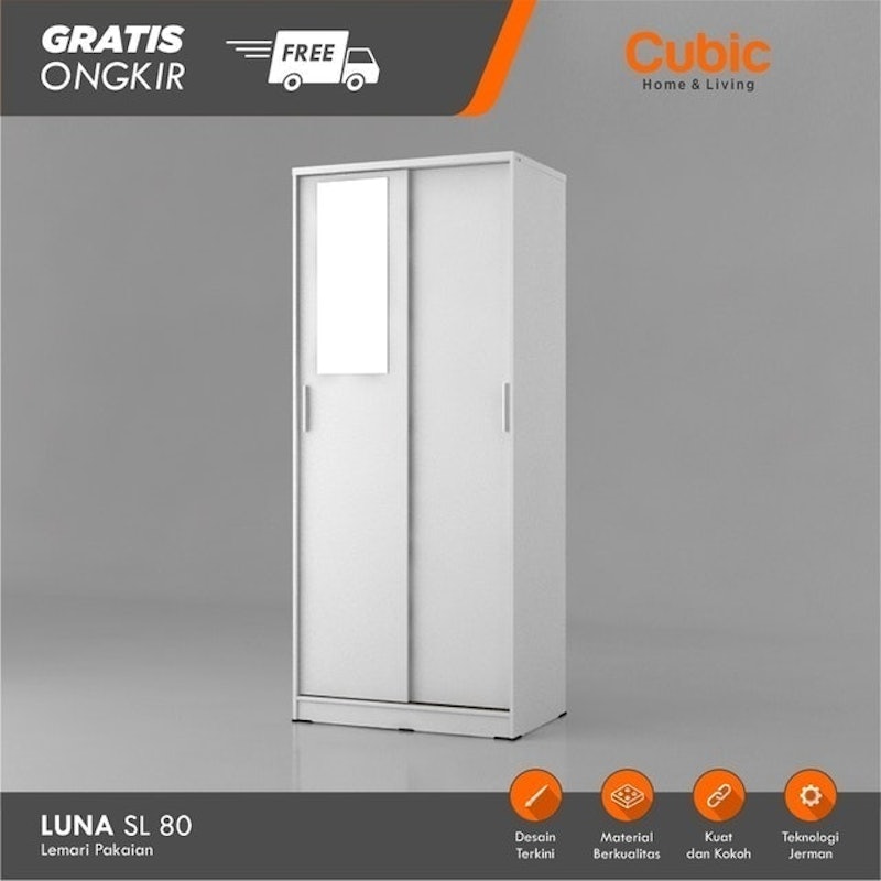 Lemari Pakaian Sliding Minimalis/Wardrobe Baju 2
