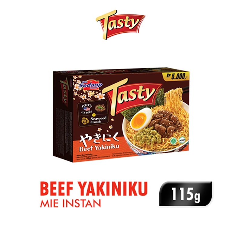 Mie Sedaap Tasty Mie Instan Beef Yakiniku 2