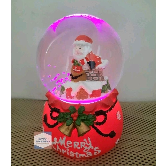Kotak Musik Bola Kaca Kristal Snowball  5