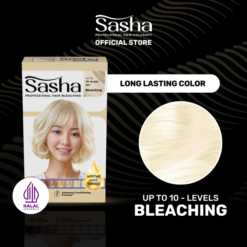 Kino Indonesia Sasha Hair Professional Colorant Bleaching