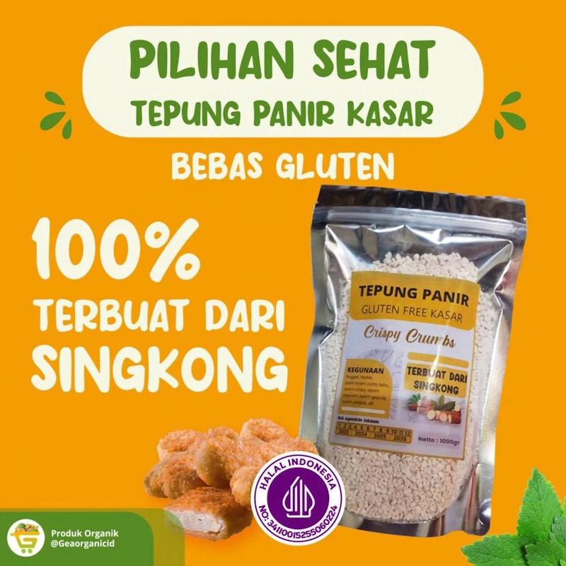 Geaorganic Tepung Panir Gluten Free Kasar 4