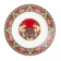 Indo Porcelain ZEN x Ghea Piring Makan Keramik New Wayang Maroon 4 pcs 1