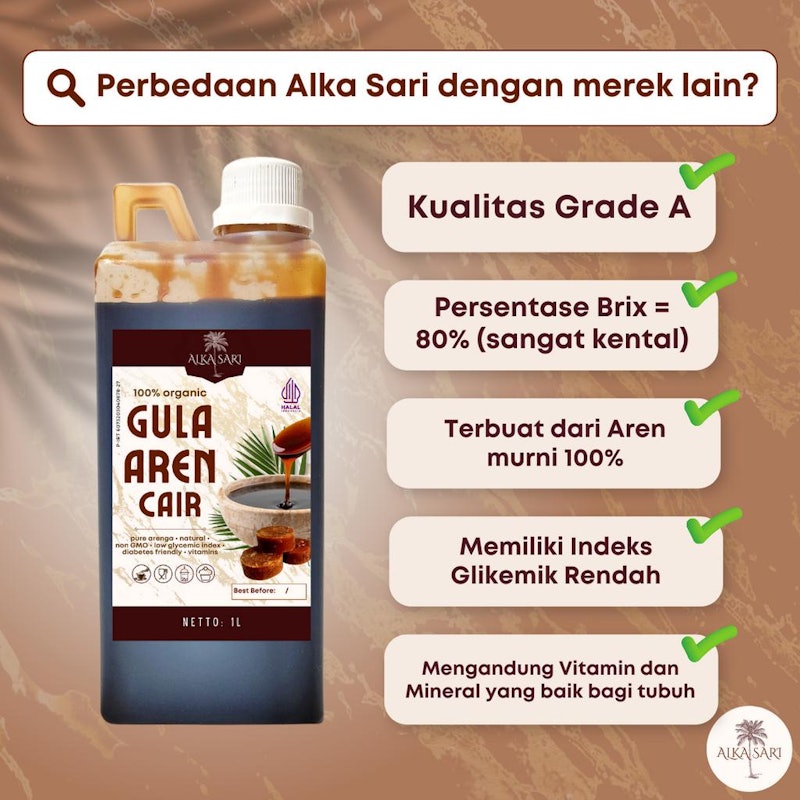 Alka Sari Gula Aren Cair 3
