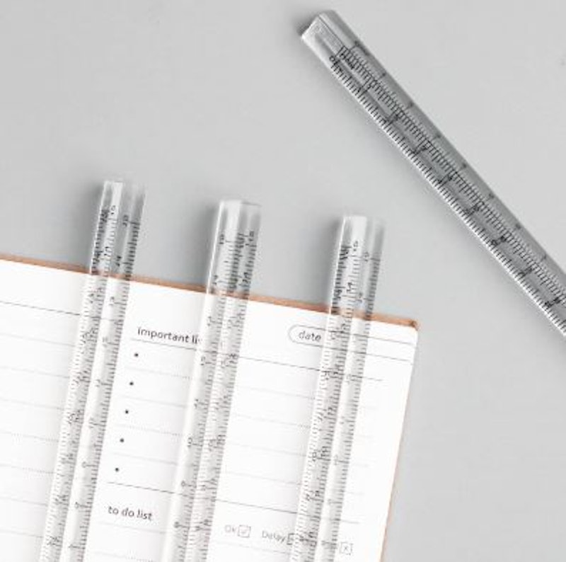 Triangular Prism Clear Ruler Stick 15cm 2