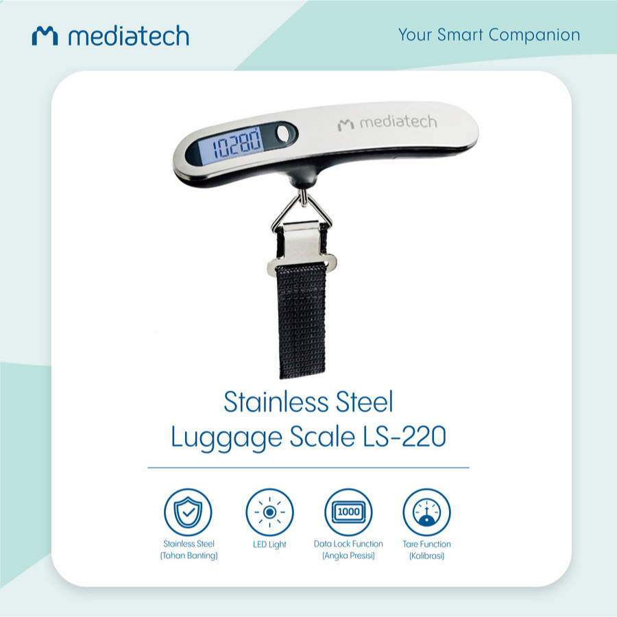  Mediatech Premium Stainless Steel Luggage Scale  LS -220 