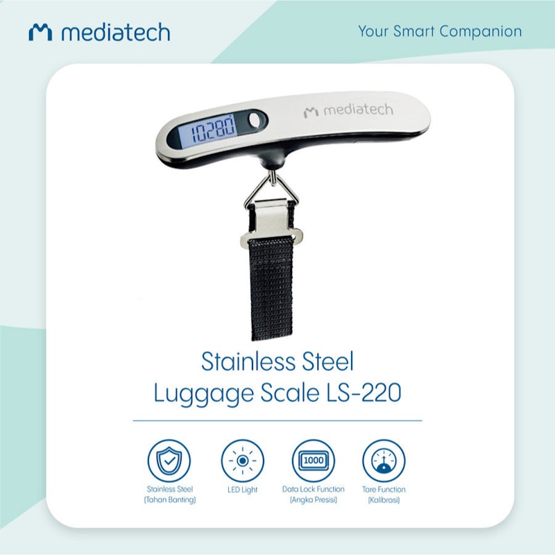 Mediatech Premium Stainless Steel Luggage Scale 2