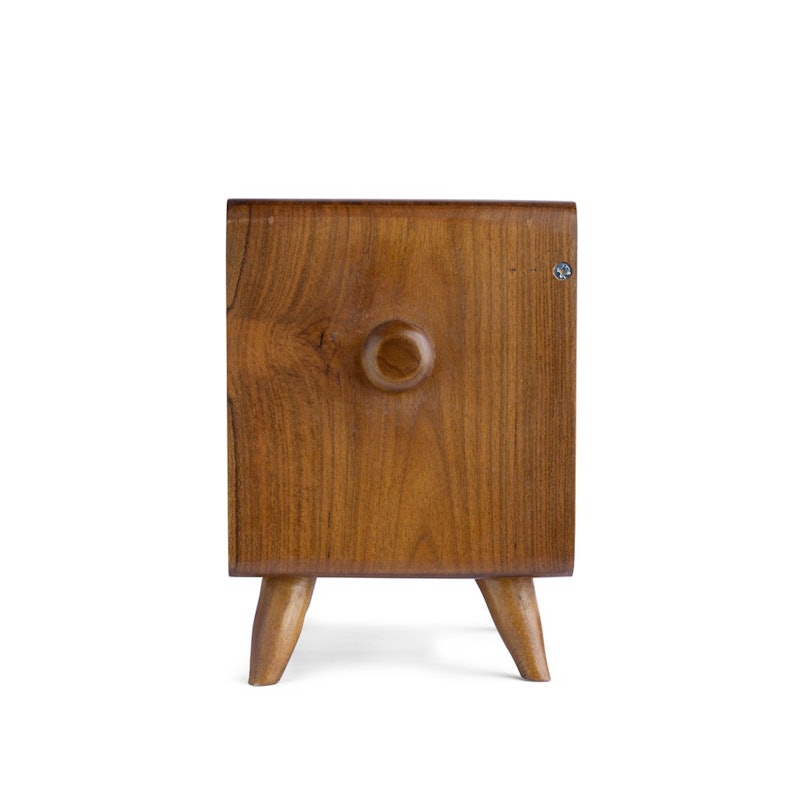 Tempat Tisu Kayu Natural Soka Smile Small 3